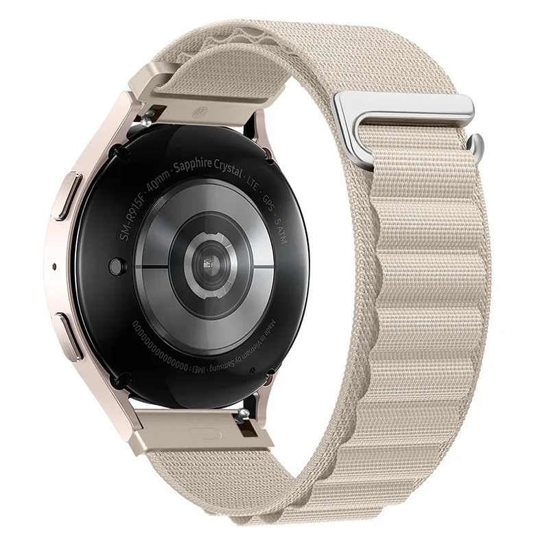 Alpine Nylon Loop Watch Strap, 20mm/22mm, Universal Design