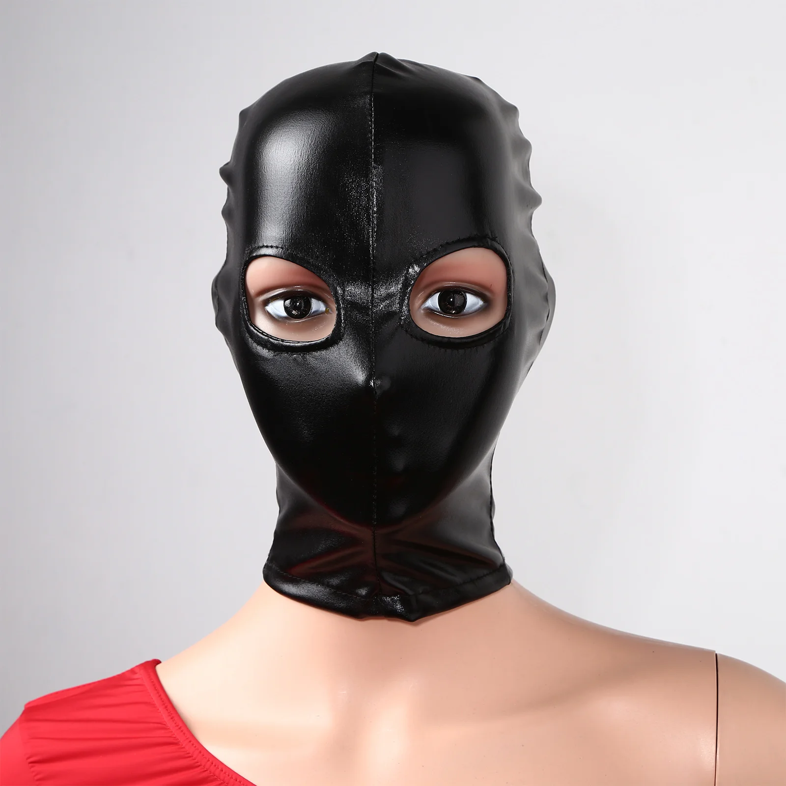 Women Mens Latex Face Mask Bronzing Cloth Open Mouth and Eye Glued Head Cover Couples Adult Face Mask Hood for Role Play Costume masquerade mask full face mask