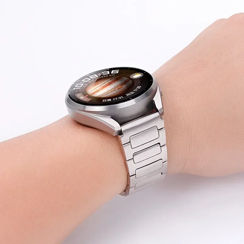 Premium 22mm Titanium Alloy Metal Watch Band Strap