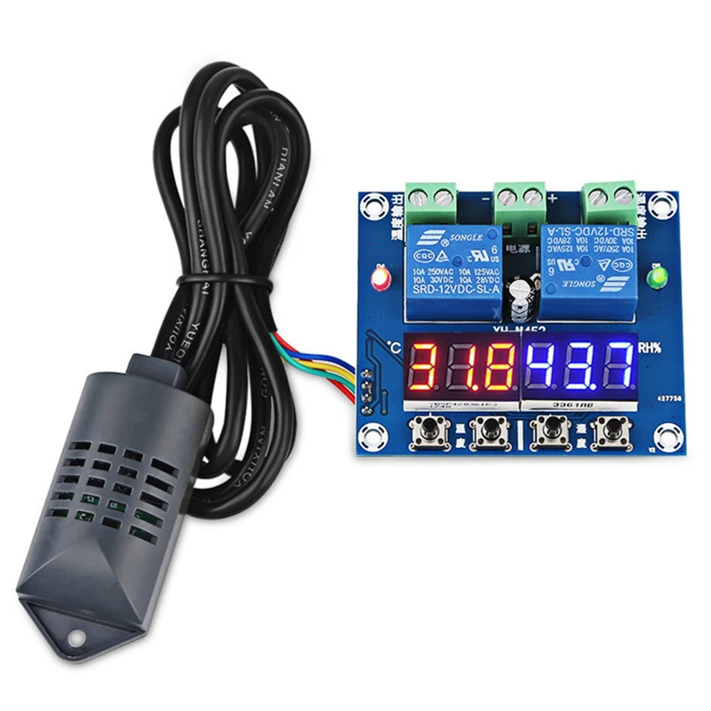 

RISE-XH-M452 Control Module Digital Display High-Precision Dual-Output Automatic Constant Temperature Humidity Control Board