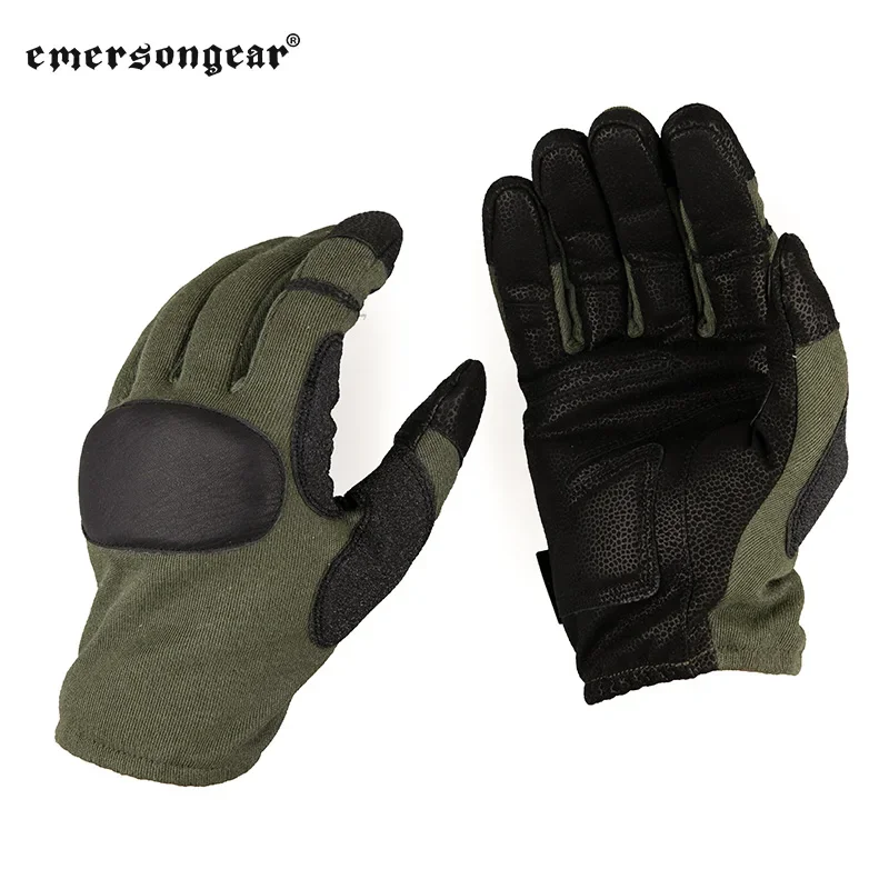 Gants tactiques Emerson cuir protection pêche chasse - doigts complets vélo airsoft activités outdoor