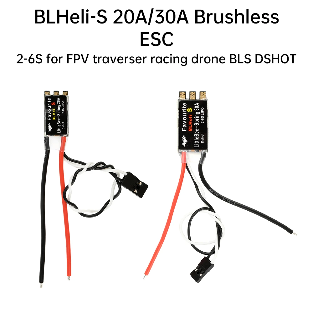 Achetez BLHeli_S 20A/30A ESC micro moteur sans balais pour drone FPV 2-6S câbles de connexion visibles