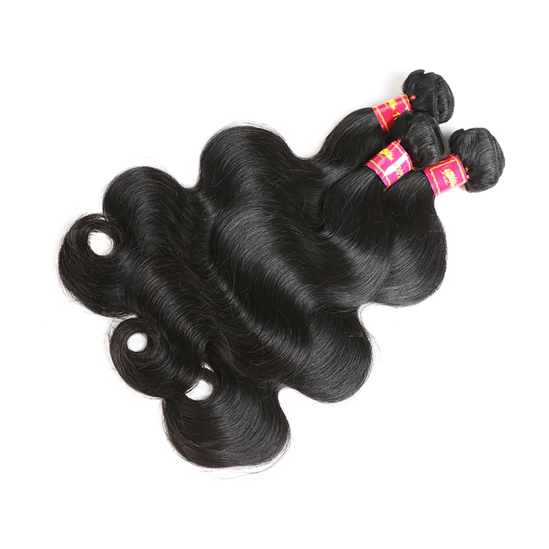 Body Wave Human Hair Bundle 1pc Brazilian Virgin Hair Weave Ali Queen Human Extension Natural Color Double Drawn 34inch