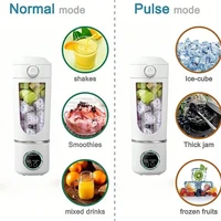 New Portable Juice Maker Blender for Shakes Smoothie 700ML Durable Juicer Steel Blades 2 In 1 Blender Bottle Smoothie Portable 2