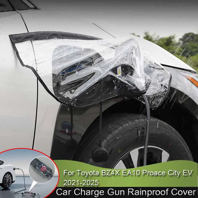 

Car New Energy Charging Port Rain Cover For Toyota BZ4X EA10 Proace City EV Rainproof Dustproof EV Charger Guns Protect Electric
