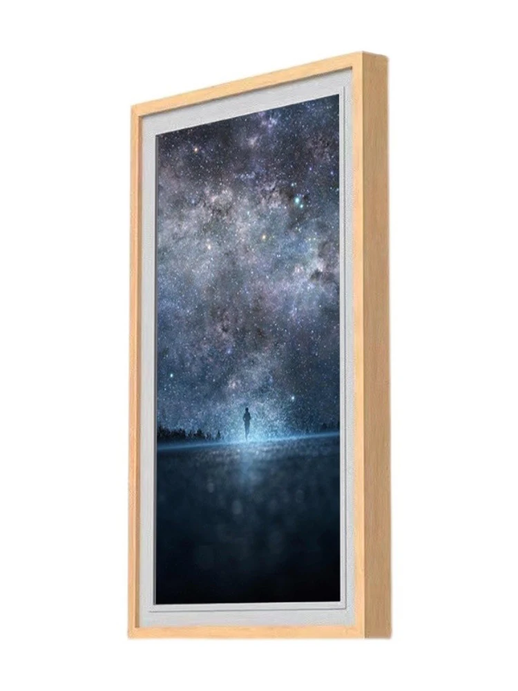 

21.5 32 43 49 55 inch 1920*1080 4K wifi Android advertising player wooden digital photo nft art display video art frame Screen