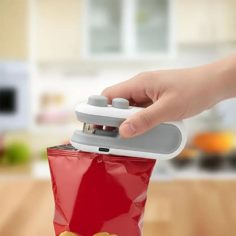 Mini Handheld Food Heat Sealer USB Recharging Bag Resealer for Food Storage Seal Freshness Portable Device 1