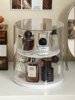 360° Rotating Perfume Storage Box Dust-proof Acrylic Organizer for Makeup Perfume Cosmetic Storage Rack Perfume Holder Shelf 1