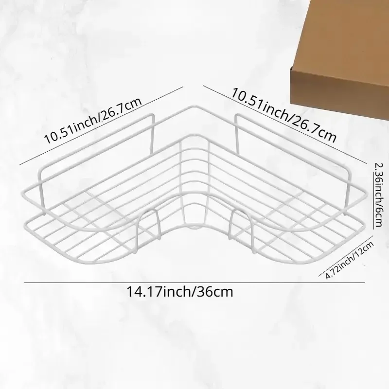 Non Perforated Bathroom Triangle Shelf Wall Mounted Toilet Washbasin Storage Wall Supplies 1PCS