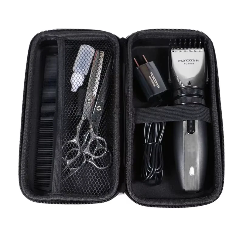 EVA Universal Storage Box Electric Hair Cutting Bag Portable Travel Zipper Hand Bag Applicable Hairdresser Storage Accessories