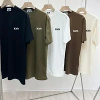 Offres spéciales hommes femmes pur coton broderie T-Shirt à manches courtes t-shirts Simple solide marque de mode exportations style japonais 1