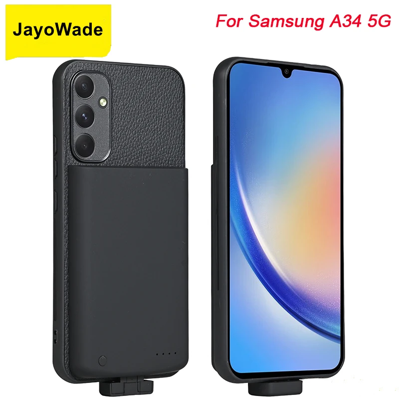 Funda con cargador de batería de 5000Mah para Samsung Galaxy A34