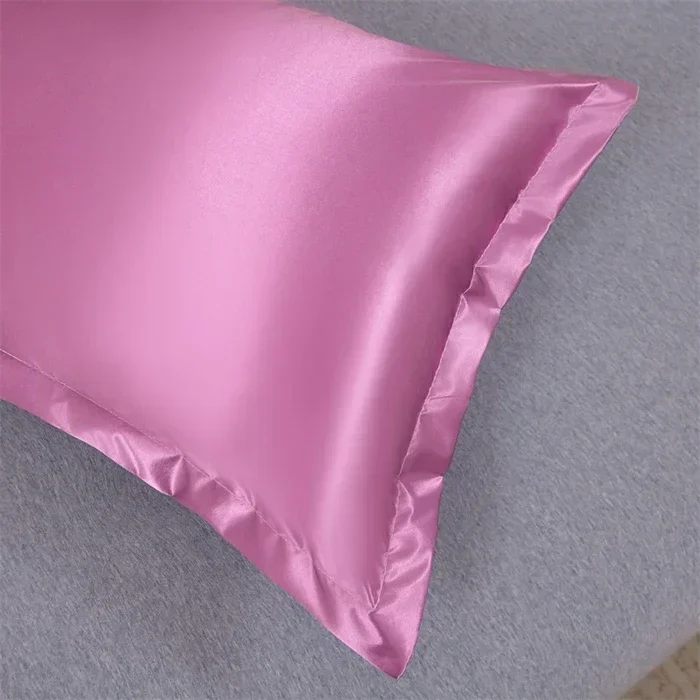 1pc 100% Waterproof  Silky satin Pillow Protector, satin body Pillowcase Protector  Soft Comfortable long Pillow Covers 5