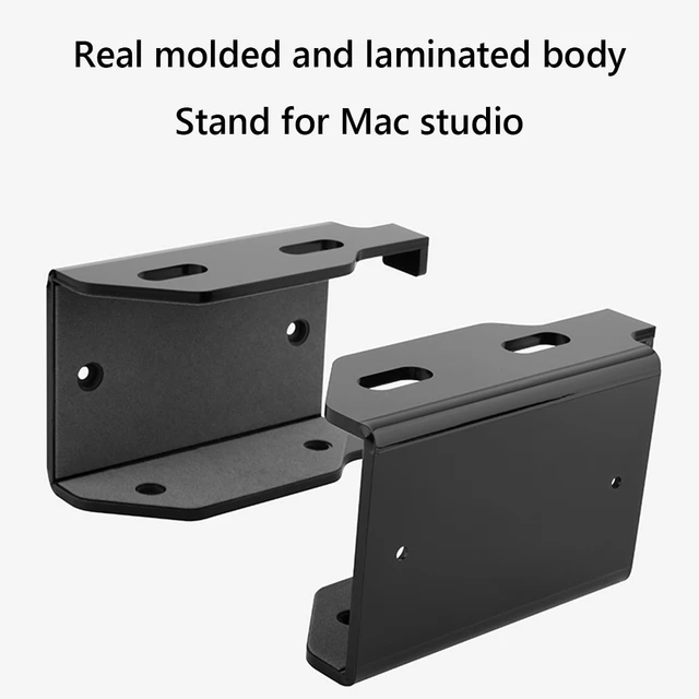 Soporte de pared para Apple Mac Mini 2012-2022 M1, soporte inferior montado  en la parte trasera, accesorios debajo del estante inferior del escritorio  - AliExpress