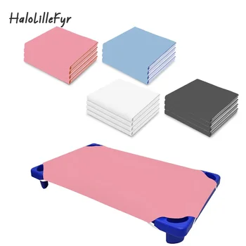 1PC Lenzuola per lettino per asilo nido per bambini Lenzuolo per angoli traspirante in tinta unita per ragazze del ragazzo Lenzuola per lettino per bambini in età prescolare Biancheria da letto per bambini