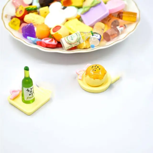 10Pcs/set Miniature Food Model Blind Bag DIY Cute Mixed Mini Supermarket Food Boys Girls Fun Surprise Blind Boxes Color Randomly 6