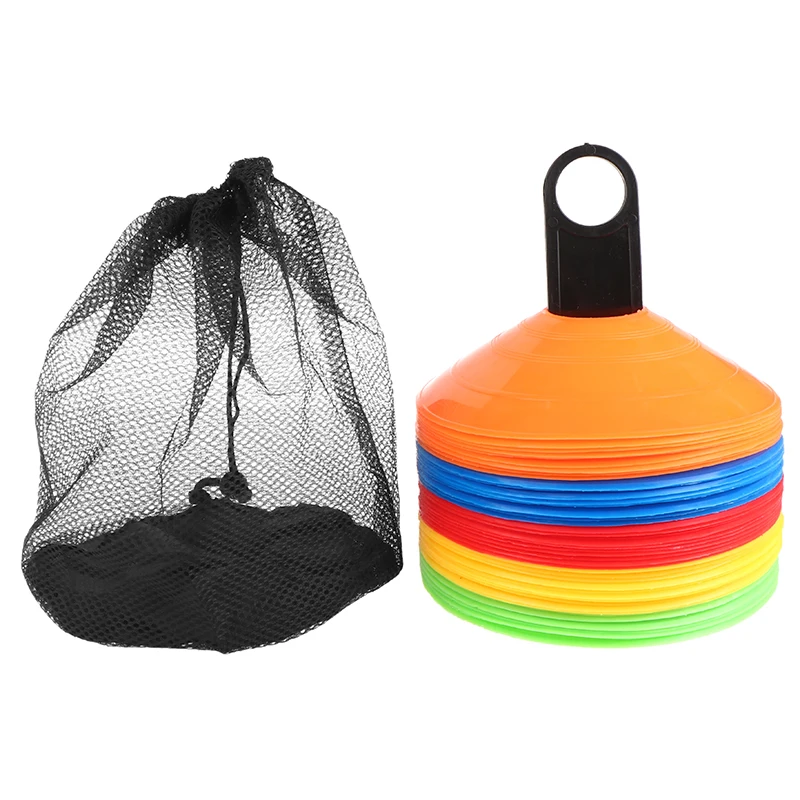 

10pcs Cone Set Football Training Obstacle Logo Plate Obstacle Marking Discs Sport Training Accessories