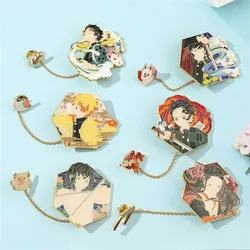 Anime Brooch Demon Slayer Enamel Pins Badge Backpack Clothes Hat Bag Collar Lapel Pin Gifts for Kids Collection Cosplay Jewelry