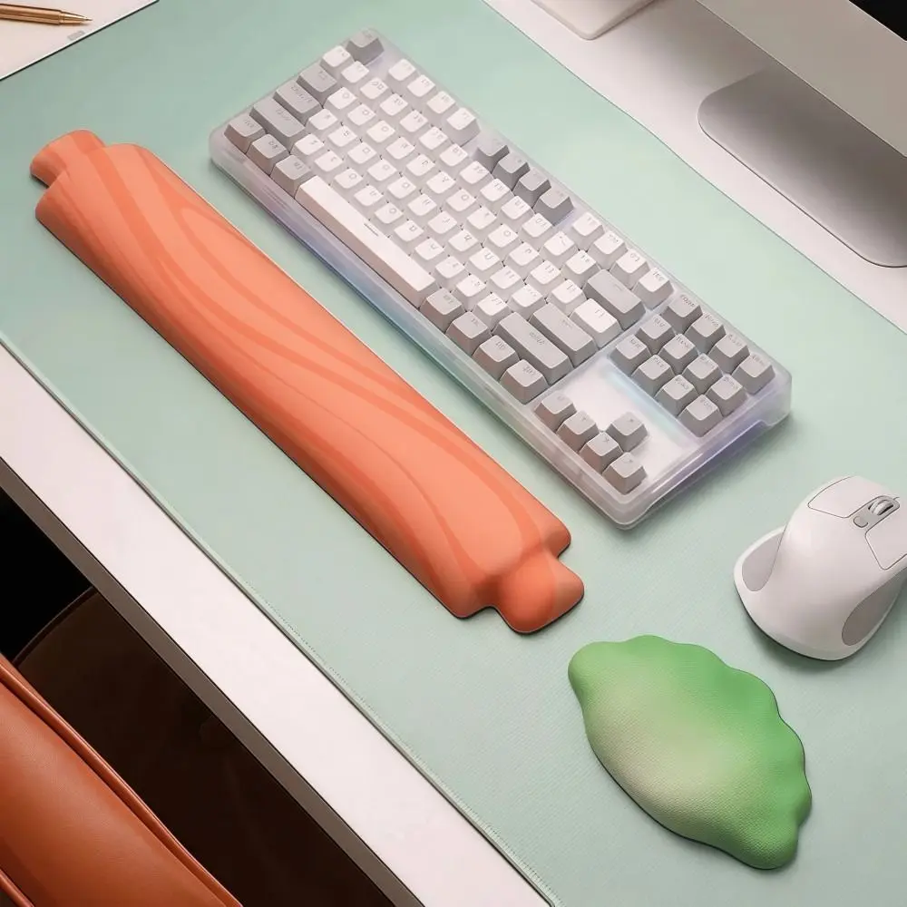 Dumpling Mouse Wrist Rest Memory Foam Comfort Keyboard Hand Rest Ergonomic Relieve Fatigue Mouse Pad Wrist Rest For Office Games 3