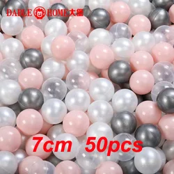 Eco-Friendly Ocean Ball Set: 50-Piece Colorful Play Set (PEARL SILVER MIXING)
