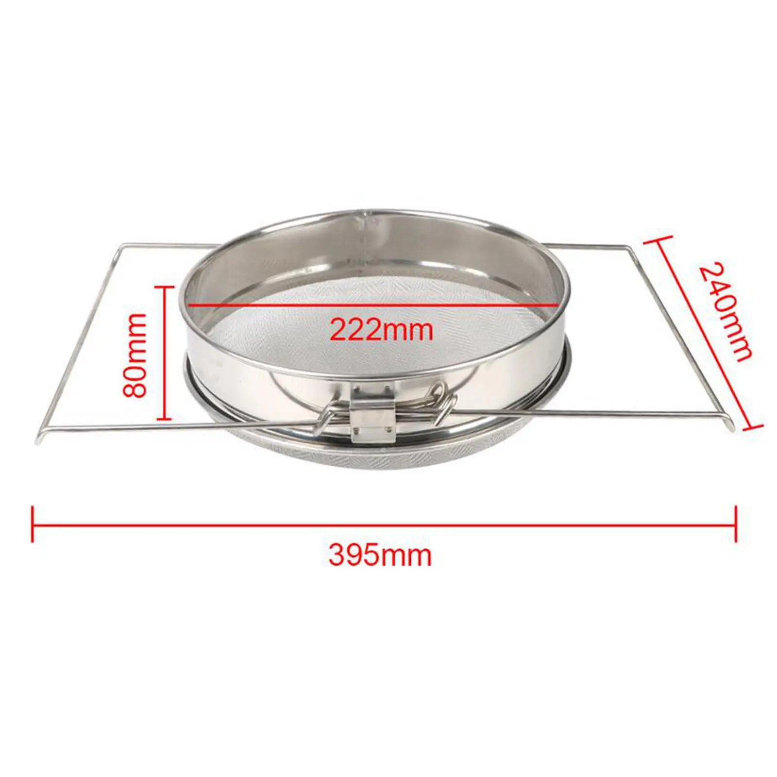 Double Sieve Honey Strainer Adjustable Easy to Use Rustproof Bee Keeping Extract Tools Beekeeping Tool Honey Debris Filter