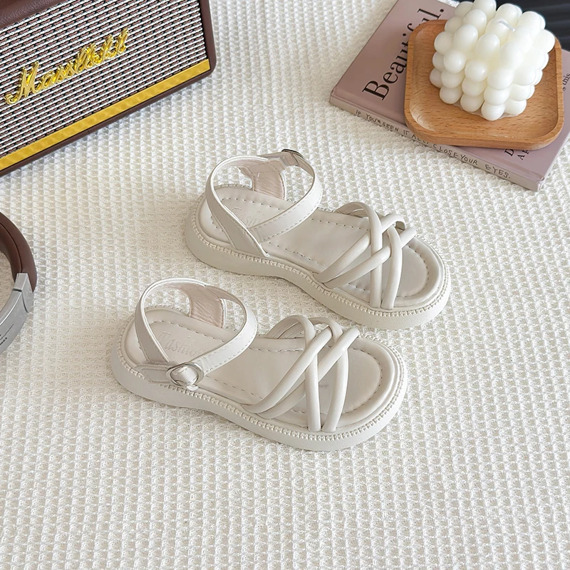 Girls Summer Gladiator Sandals Kids Beach Shoes