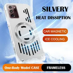Frameless Metallic Hard Case with Heat Dissipation and Wireless Charging Capability - Galaxy Note20 Ultra (Silvery)