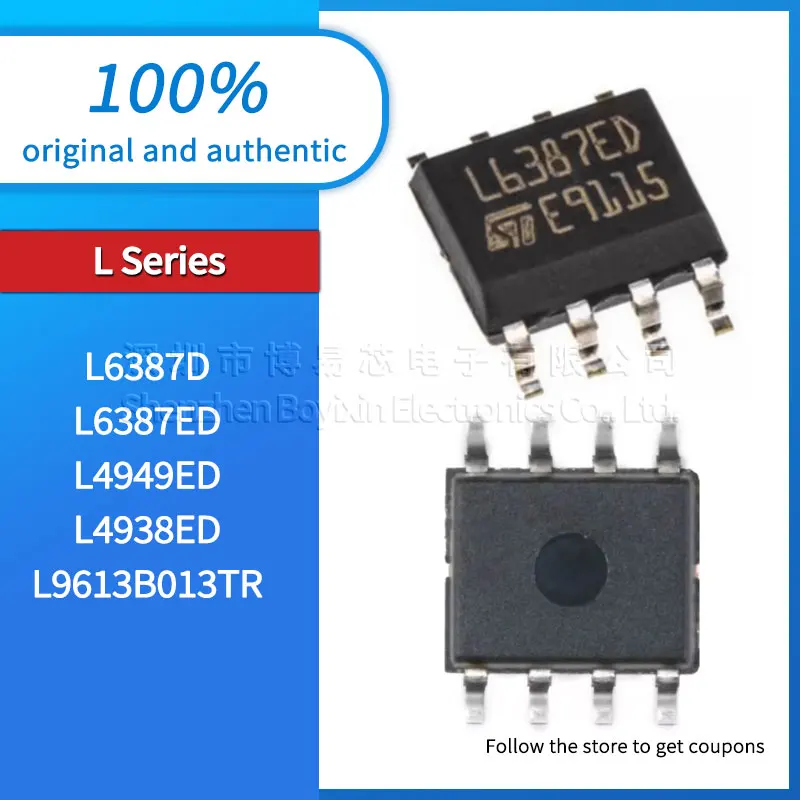 

Original genuine L6387D L6387ED L4949ED L4938ED L9613B013TR new gate driver IC chip SOP-8