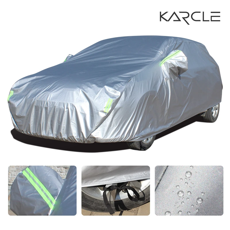 Universal Car Covers Size Rain Frost Snow Dust Waterproof Auto Cover