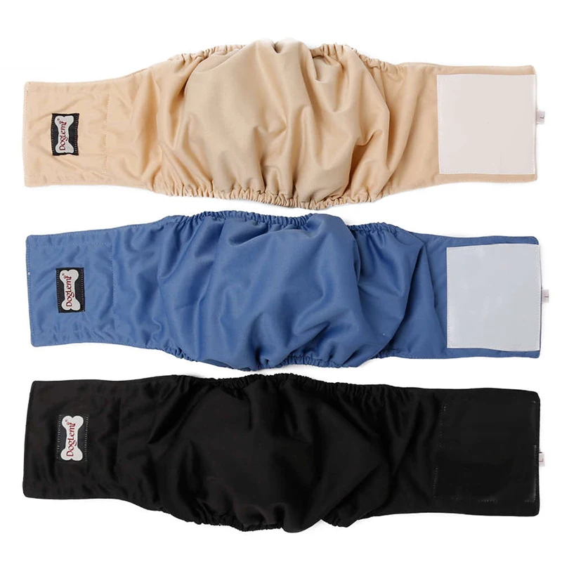 XS-2XL 대형 개 기저귀 위생 생리 바지, 재사용 가능한 테디 골든 남성 개 반바지, 속옷 브리프, 애완 동물 기저귀