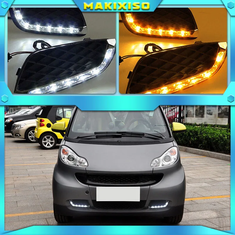 2 Cubiertas Para Faros Antiniebla Delanteros De Coche, ABS 4518200218 Para Smart Fortwo 451 07 14~p137136920