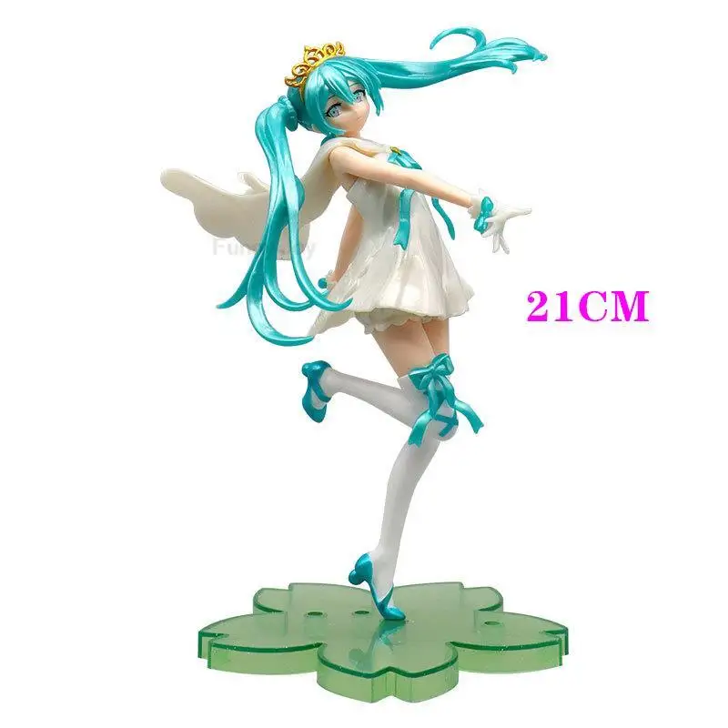 Hatsune Miku Wedding Dress Collectible Anime Figure - Kawaii Vocaloid Swimsuit PVC Toy Gift