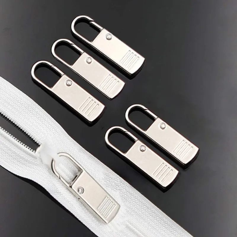 Zipper Slider Puller Repair Kit - Instant Replacement for Broken Buckles - 5 Piece Set for Travel Bags and Suitcases