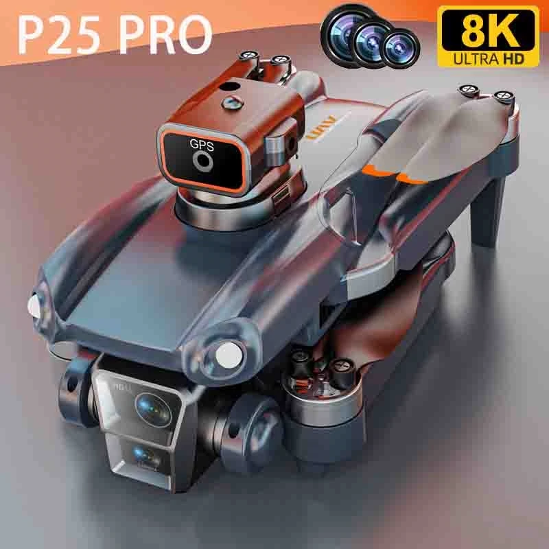 Mini Drone 20Km P25 Pro Gps Professionale 8K Brushless Fotografia Aerea Evitamento Ostacoli Aereo 4K Fotocamera Drone Quadcopter