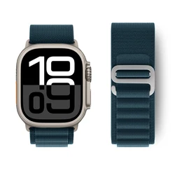 Premium Alpine Loop Strap for Apple Watch - Durable and Stylish Correa Bracelet (Rock Cyan)