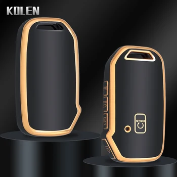 TPU Car Remote Key Case Cover Shell Fob per KIA Telluride SX Sportage R Sorento K5 Seltos 5 pulsanti Protector Holder accessori - TPU Car Remote Key Case Cover Shell Fob per KIA Telluride SX Sportage R Sorento