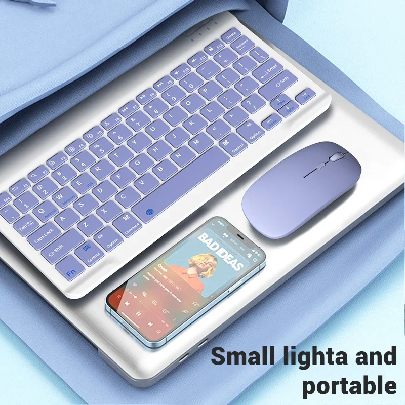 

Mini Bluetooth Keyboard Wireless Keyboard Rechargeable For Phone Tablet Russian Spanish Keyboard For Android ios Windows