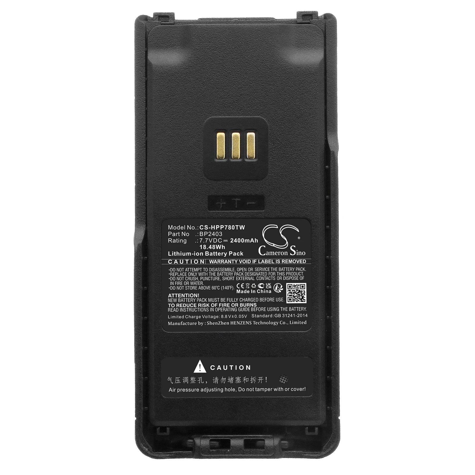 Batteria Bp2403 Per Hytera Hp700 Hp705 Hp780 Hp785 2400Mah