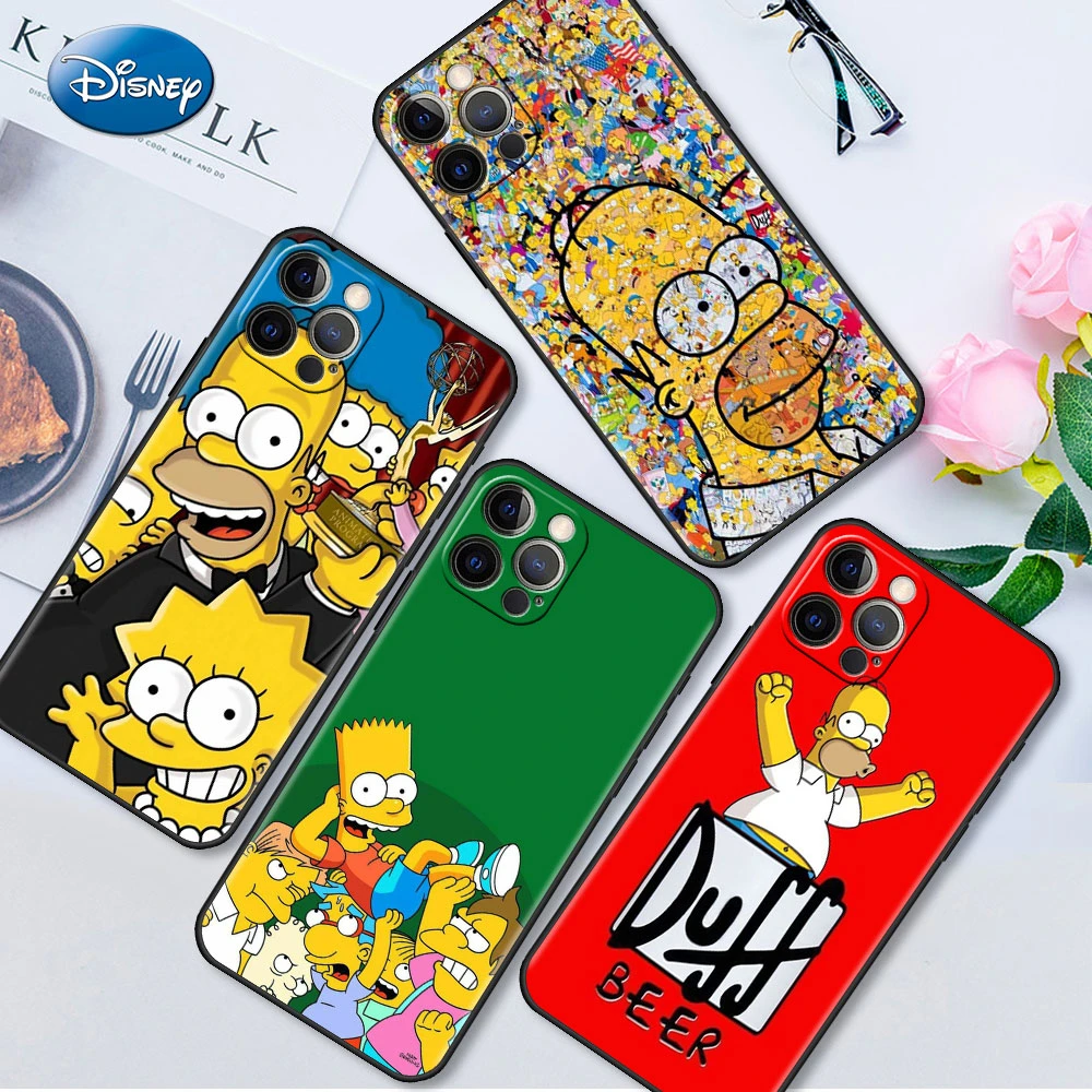 Homer Jay Simpson Case For iPhone 13 12 Mini 11 Pro 7 8 XR X XS Max 6 6S Plus SE 2022 Tpu Fitted Capa Soft Phone Cover best iphone 13 mini case
