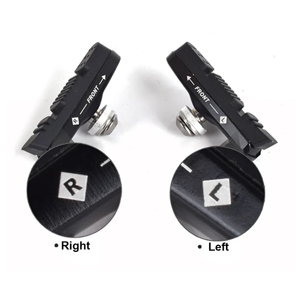 2Pcs Bike Brake Pads Aluminum Replaceable Brake Shoes Drawer Rubber Block Noise Reduction Brake Block Bicycle Accessories