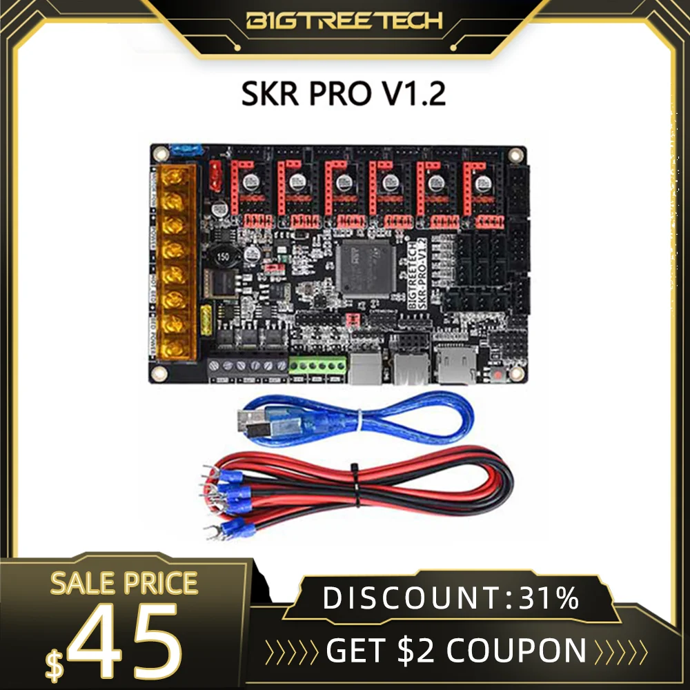 Impressora Motherboard Skr Pro V1.2 32bit Tmc2208 Tmc2209 Tmc2130 Spi Mks Gen l Rampas 14 Skr V1.4 Skr2 Kobsel Bigtreetech3d