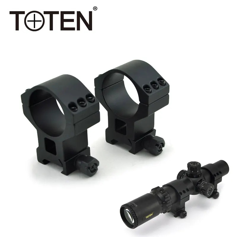 

TOTEN Hunting Scope Ring Mounts for 11mm Dovetail Rail Base Optics Scope Pipe Dia 25.4mm 30mm Laser Torch Mount Adapter