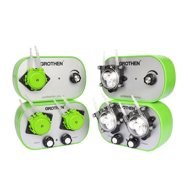 Liquid Transfer Pump Adjustable Peristaltic Pump Amount Adjustable High Precision Small Peristaltic Pump Liquid Pump GROTHEN 10ml/min to 160ml/min