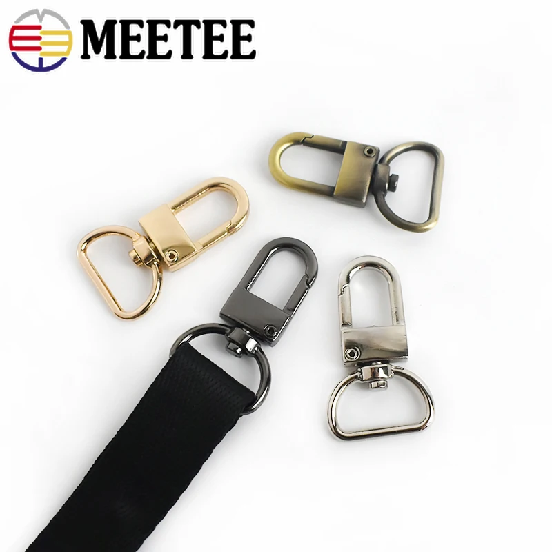 WUTA Leather D Tail Hook Buckle and Metal Roller Pin Buckle DIY Accessories for Bag Buckle-Gold 16mm-2pcs