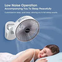 Mini ventilateur à pince ventilateur de bureau multifonctionnel avec pince ventilateur mural Portable Rechargeable Mini ventilateur pliable réglage à 3 vitesses 3
