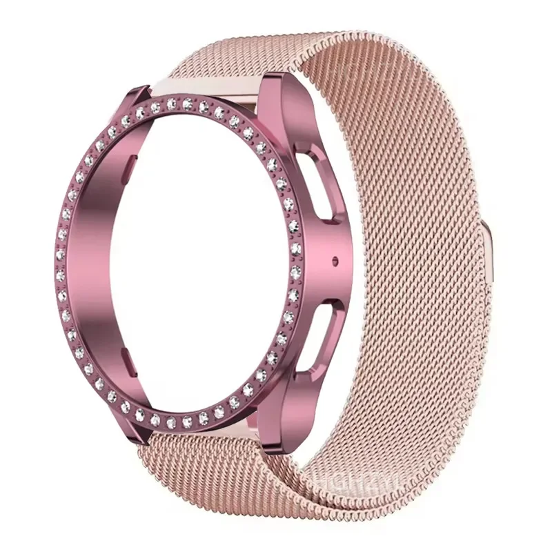 Stainless Steel Diamond Metal Strap and Case