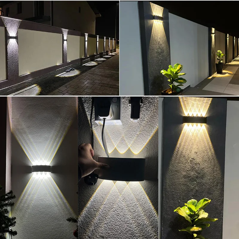 Aluminum Interior Wall Light Waterproof IP65 LED Wall Lamp Outdoor Garden Lights Bedroom Living Room Loft Decor Stairs Lighting led light led wall lamp wall light