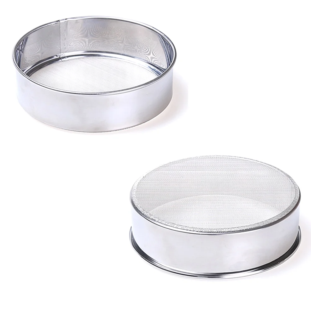 

15cm Stainless Steel Flour Sifter Flour Sieve Fine Mesh Strainer- proof Mesh Powder Colander for Bake Decorate Cakes Pies
