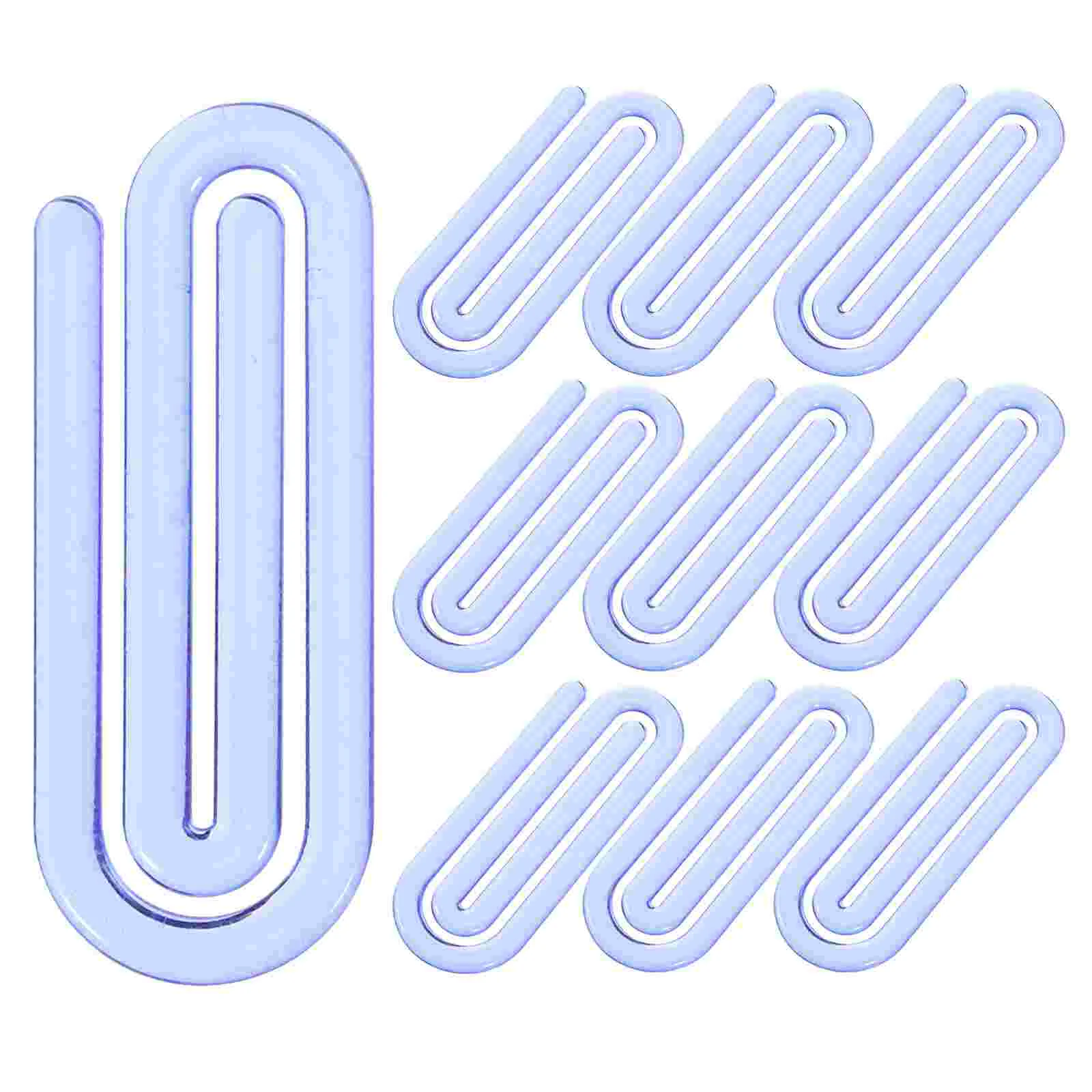 

60 Pcs Cute Big Paper Clip Office Folders Large Binder Clips Plastic Crafts Jumbo Document