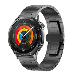Ultra - Light Titanium Alloy Watch Strap - Premium Waterproof & Breathable Wristband Replacement - 22mm width (Grey strap)